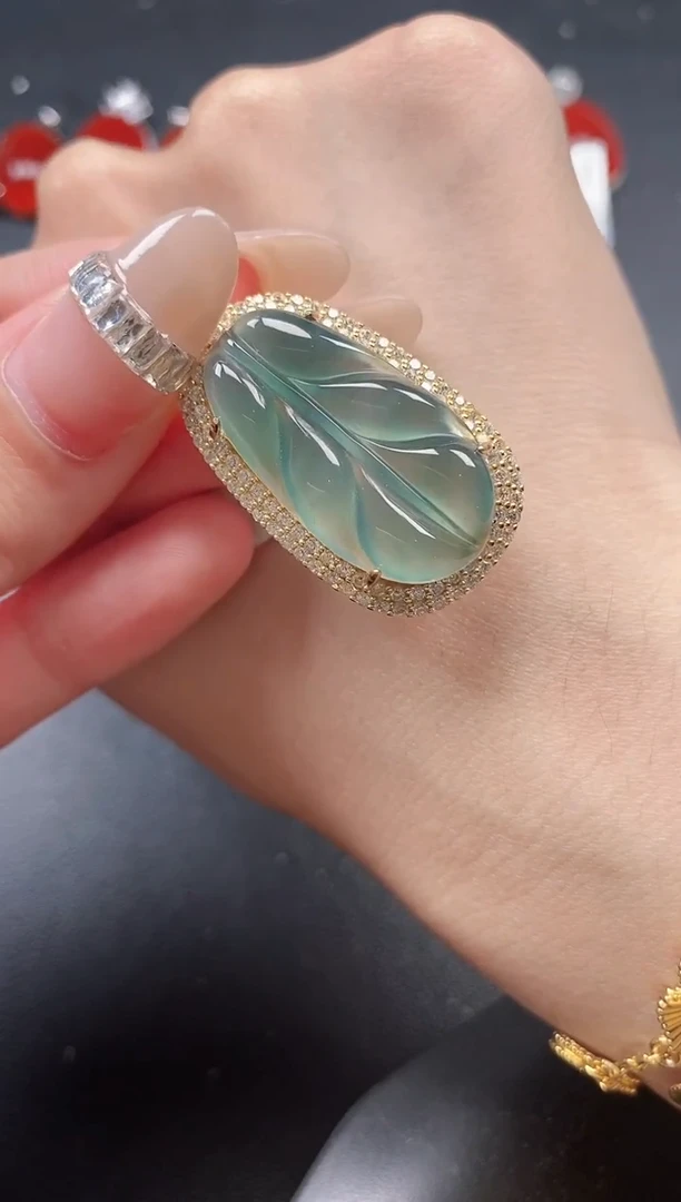 银S925镶嵌戒指翡翠51151