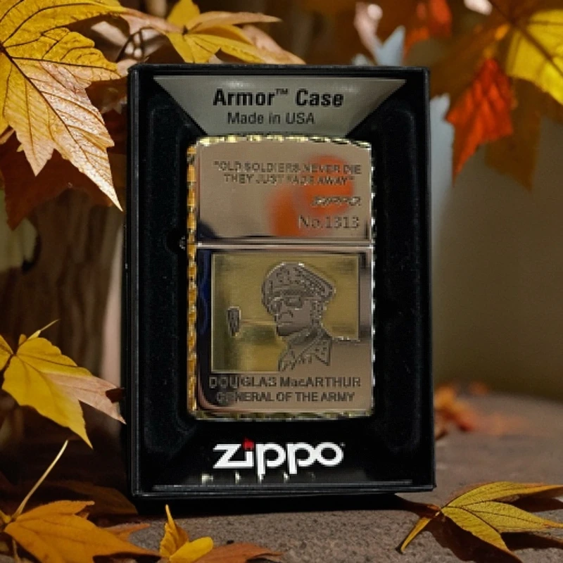 Zippo打火机美国 167精雕麦克阿瑟将军 国行正版DY9911DY