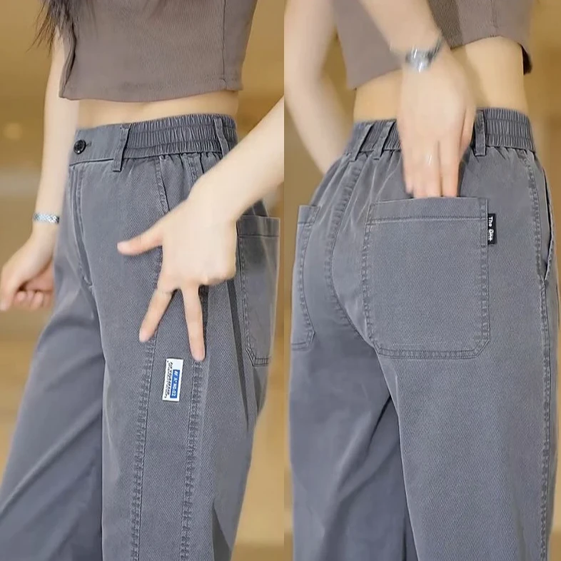 秋季新款男士天丝百搭穿搭宽松潮流商务休闲裤时尚百搭直筒型男款