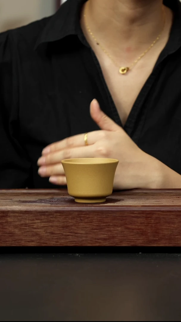 紫砂茶壶黄金段马蹄杯