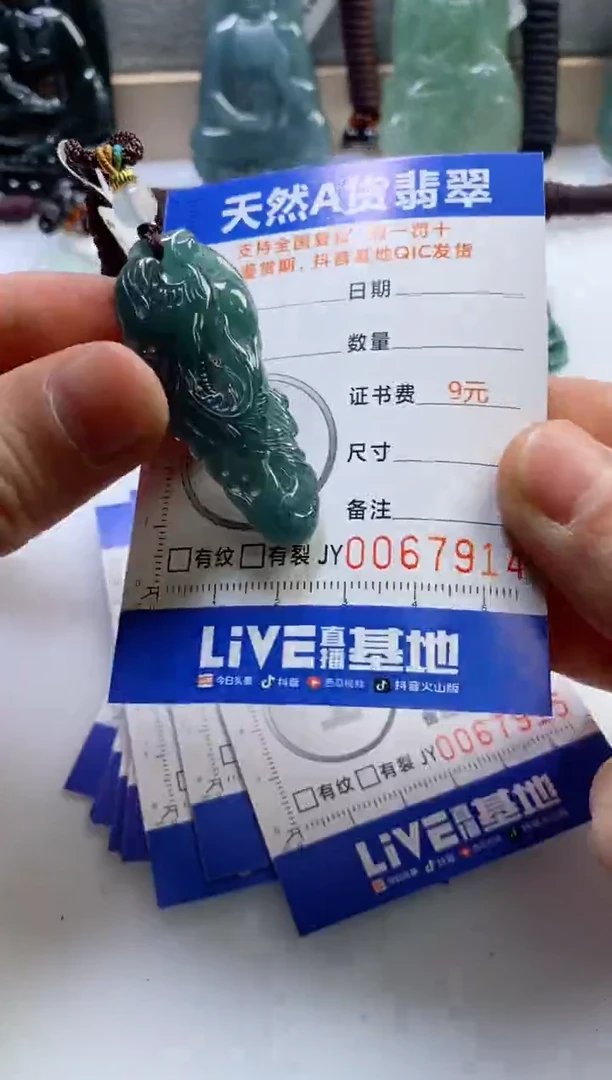 【闪购商品】翡翠挂件未镶嵌