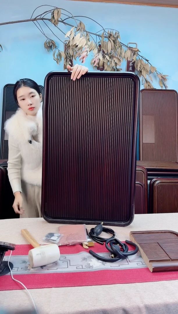 千川黑胡桃款式茶盘80*50*5