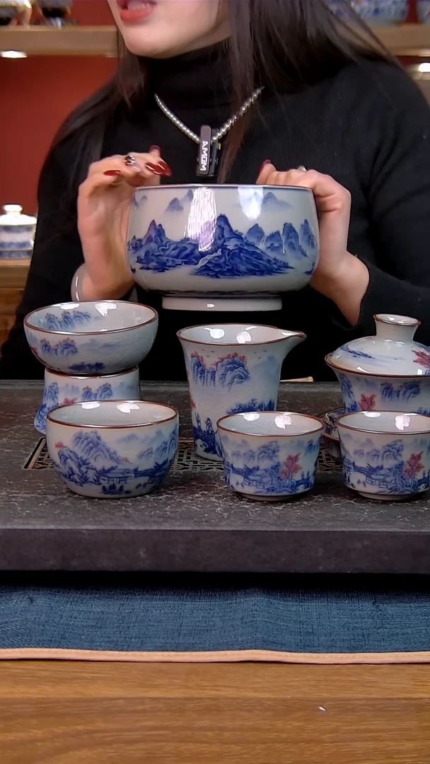简装家用款7件套 老陶泥开片纹陶瓷茶具