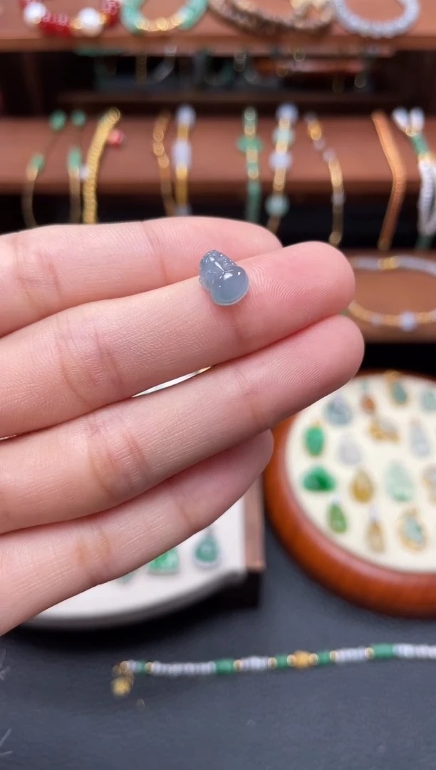 【闪购商品】翡翠吊坠(不含链)18K金镶嵌一个  JK301