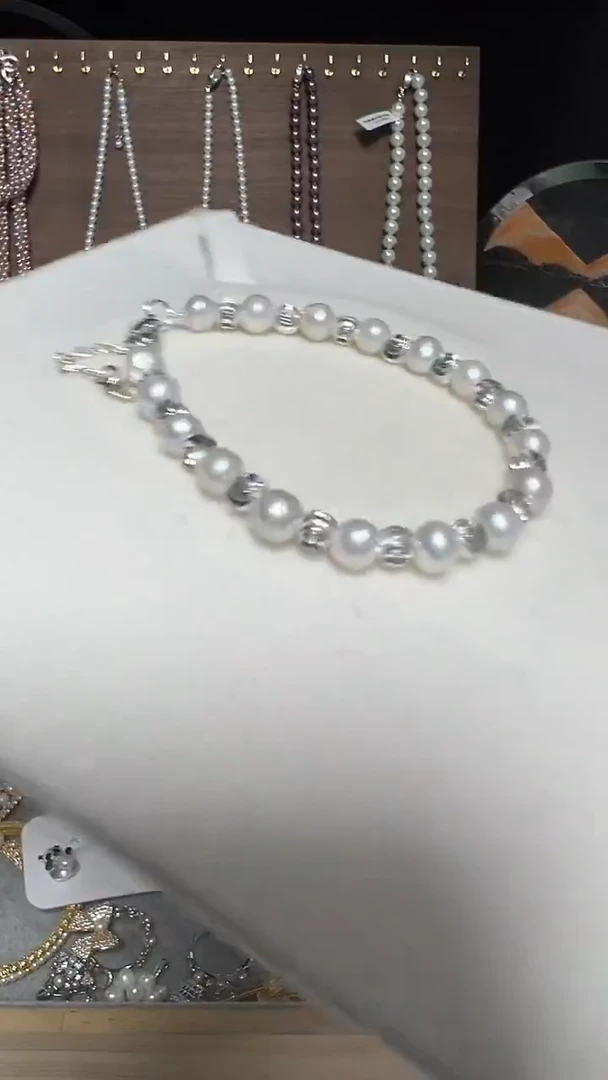 钛钢手绳淡水珍珠永丽严选