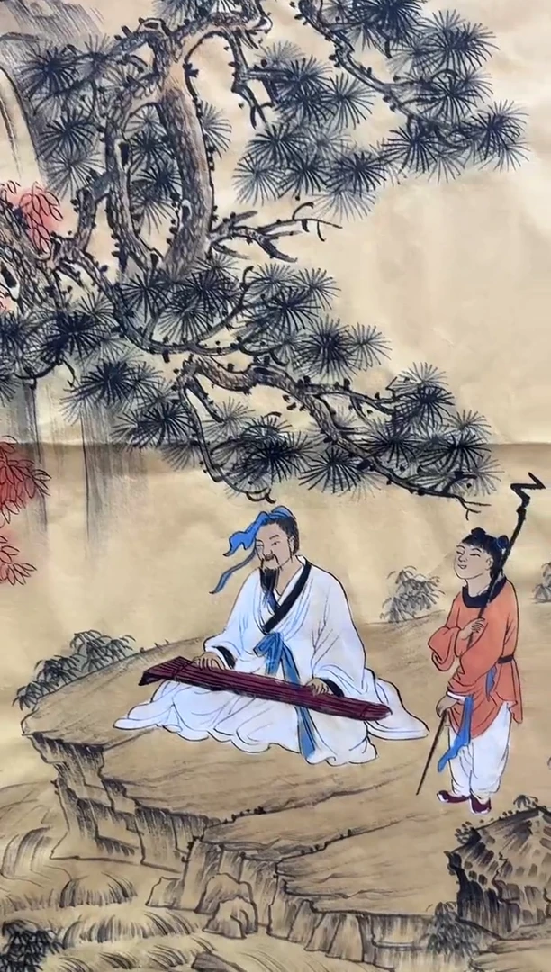 国画汪永祥老师四尺三开精品