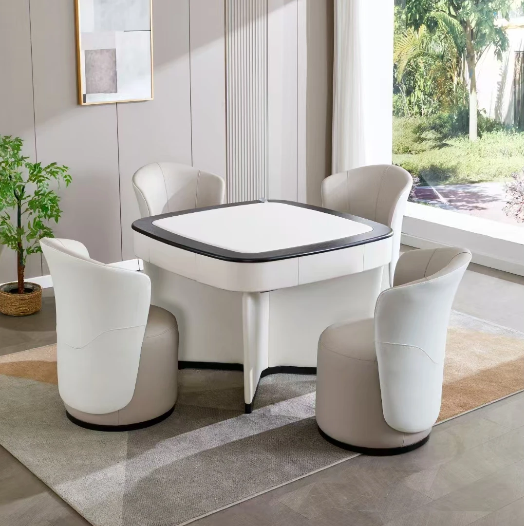 中雀-FLAMINGO全自动麻将机别墅豪华高端家用意式轻奢皮质麻将桌