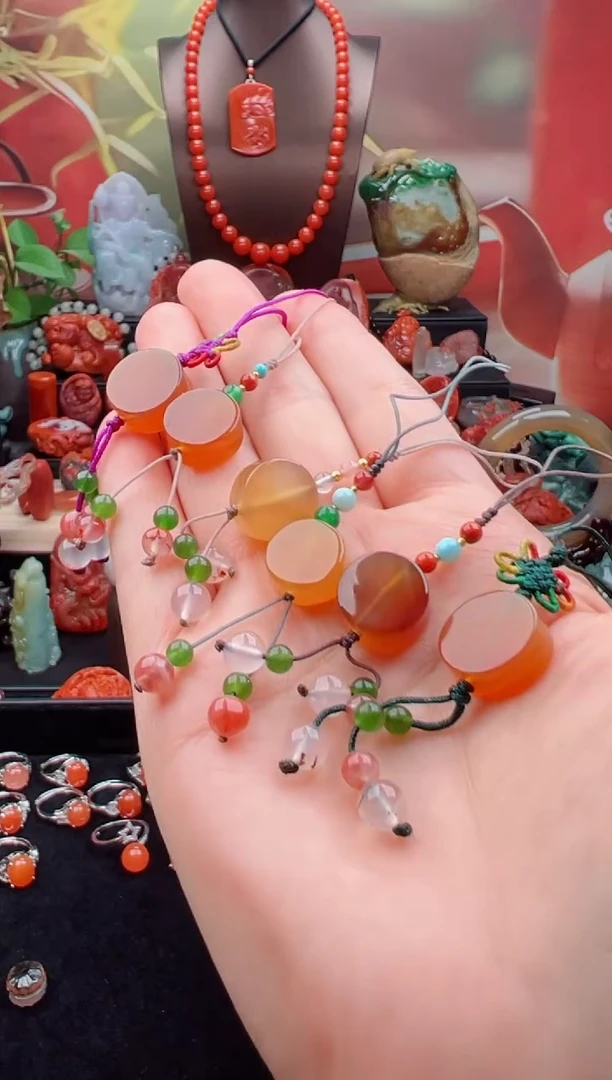 未镶嵌手机挂南红玛瑙手机挂（多样性发其一）