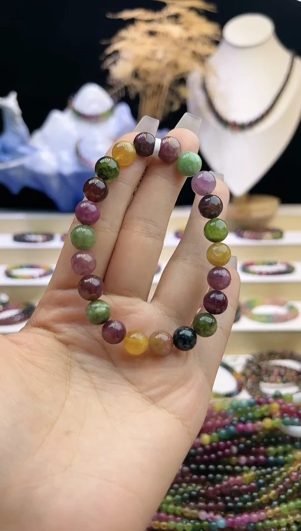 【闪购商品】碧玺/未镶嵌J8mm+碧玺单圈多样性发货