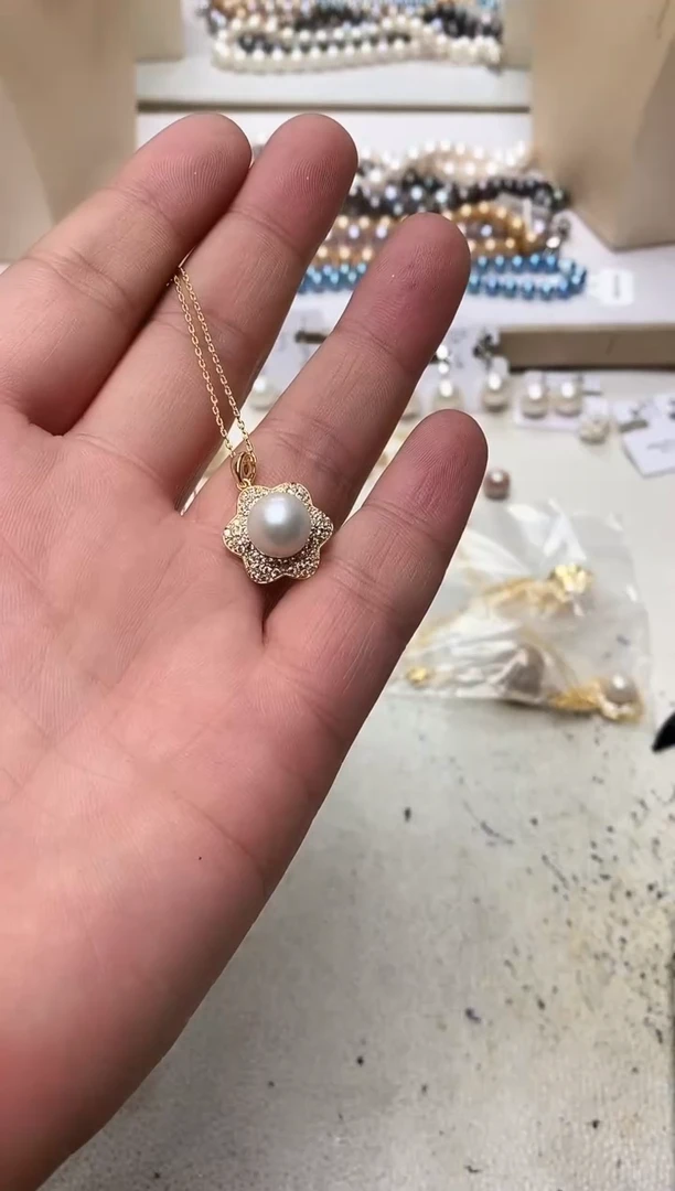 淡水珍珠未镶嵌颈饰1