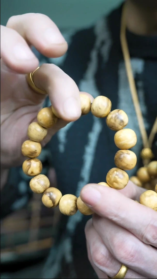 【闪购商品】黄杨木手串/手链小叶黄杨留疤12*13