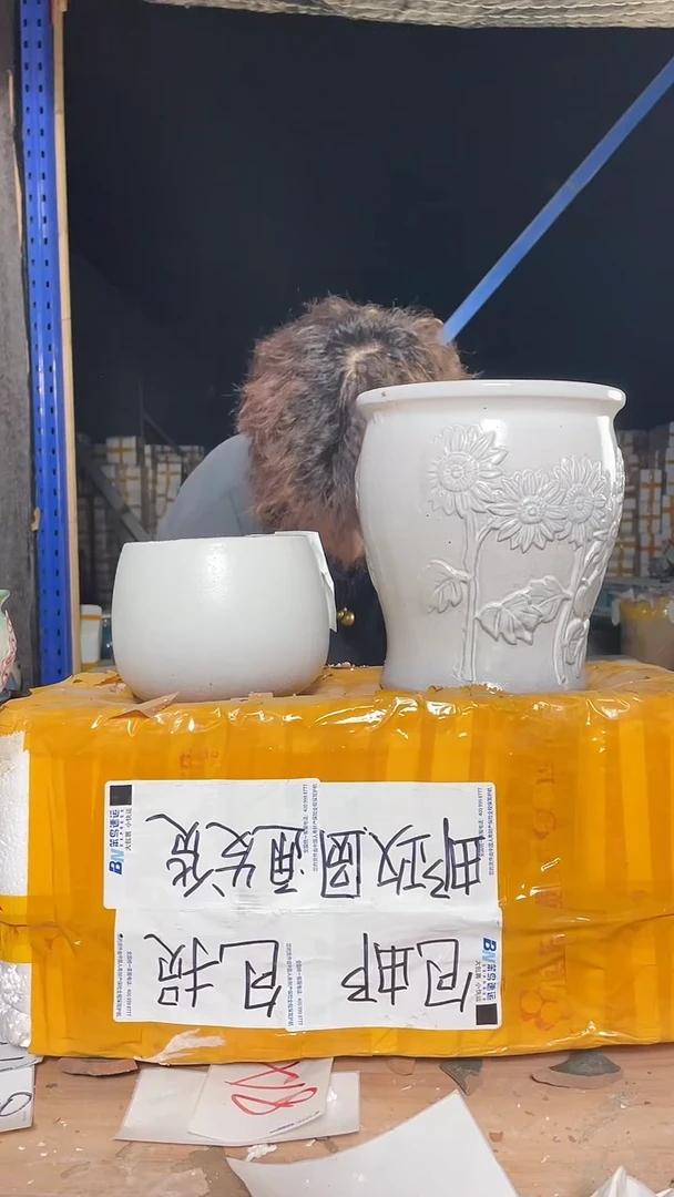紫砂花盆宜兴紫砂粗陶花盆19*21