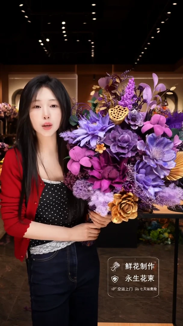 琉璃手工艺品手工花器花束空运包邮送货上门-以图片为准