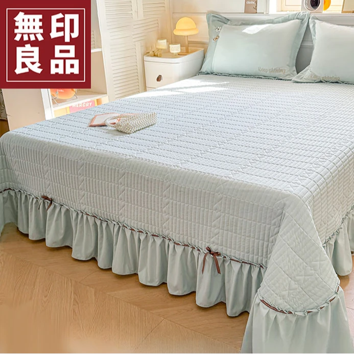 【無印良品】榻榻米床盖夹棉不移位加厚炕盖垫单人床盖新款四季通用