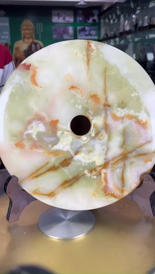 缅甸天然冰玉平安扣