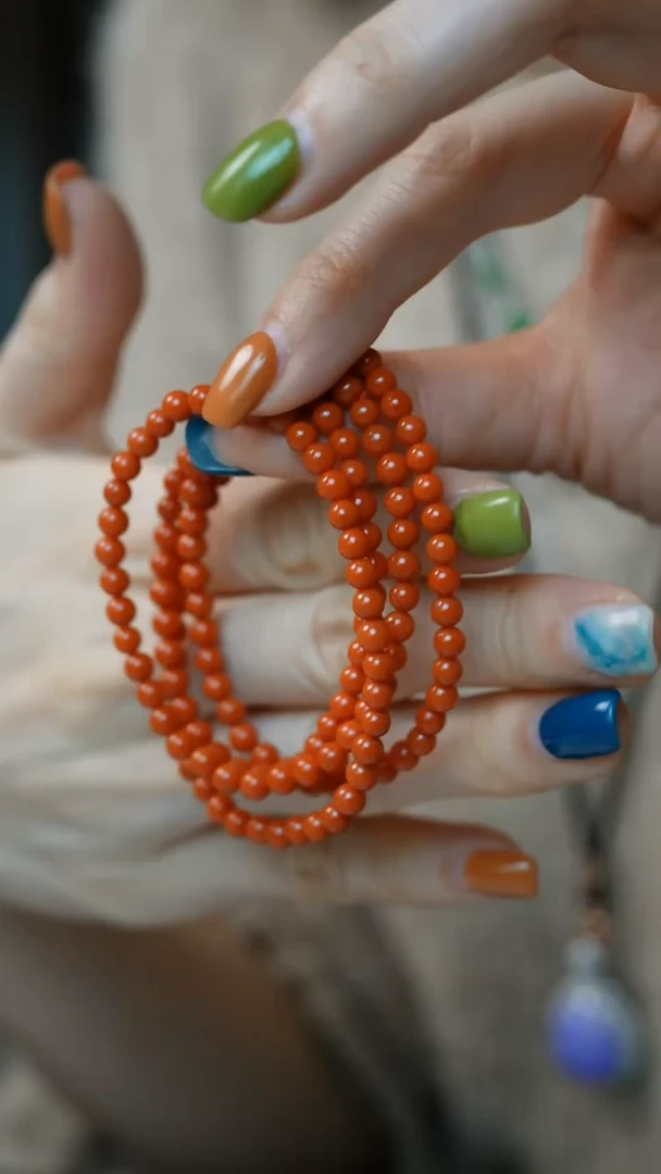 未镶嵌手串翡翠13-5mm珠串/姿/Z