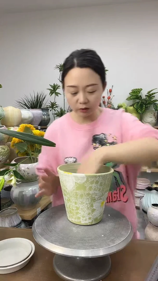 11.14陶瓷花盆直播链接高.  16    口16