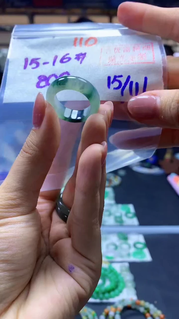 未镶嵌定制翡翠戒圈#200元-毛货需精细抛光