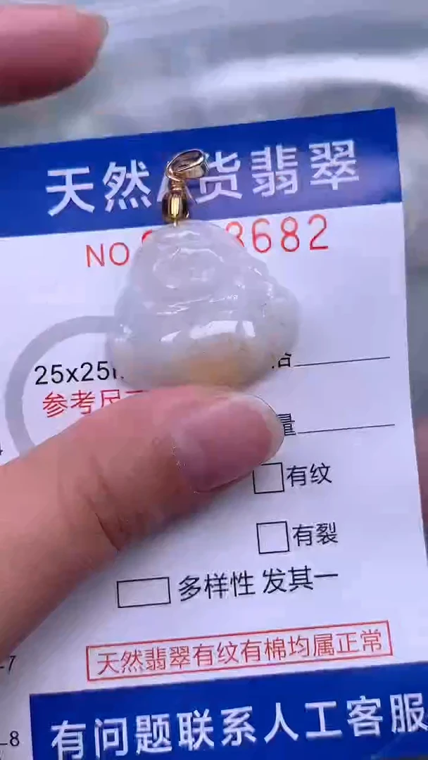 翡翠未镶嵌吊坠(不含链)1