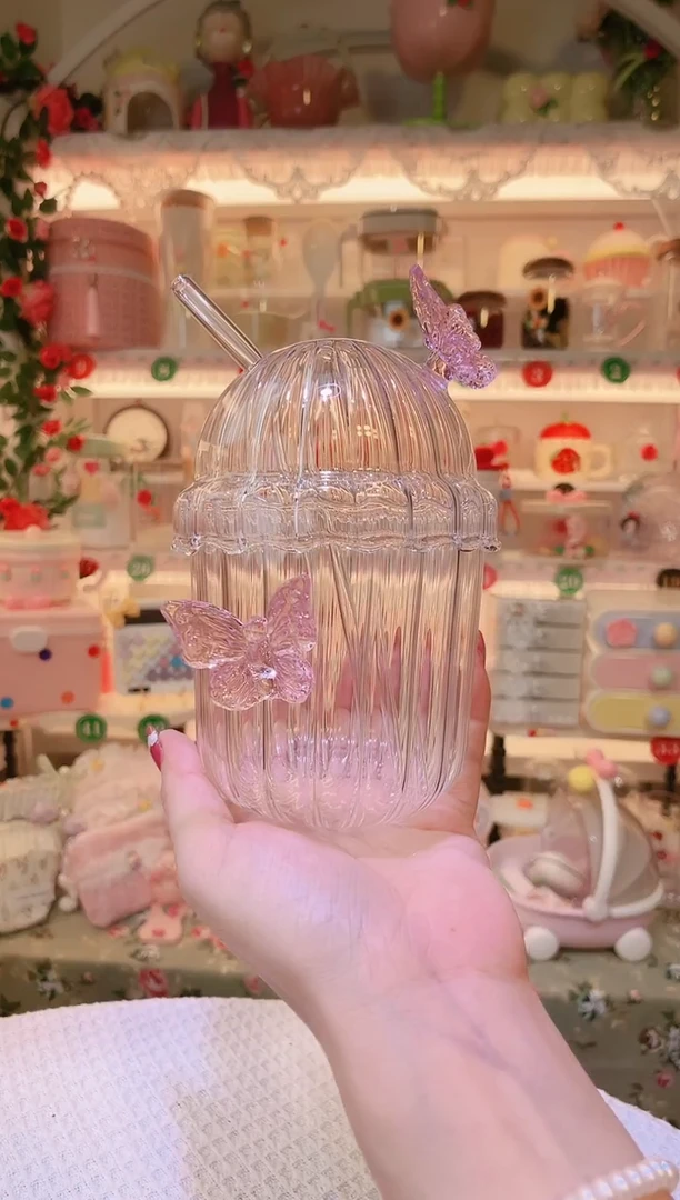 蝶恋花吸管杯——手工制作品质好！