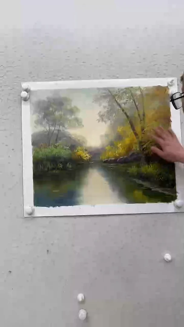 国画油画 麻布 约50-60厘米