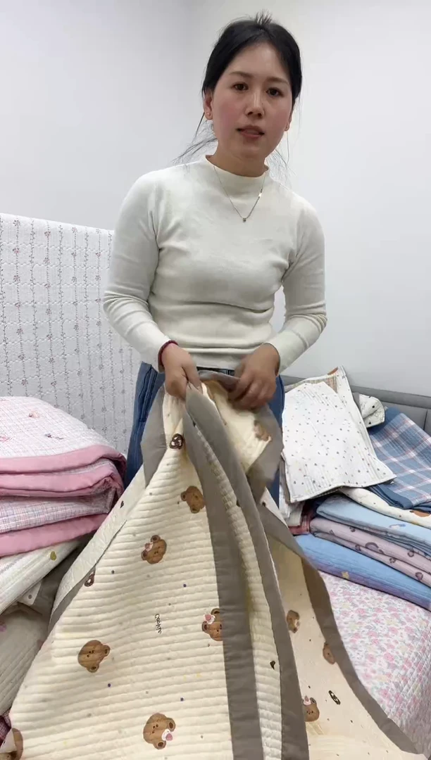 水洗棉福利款米黄小熊