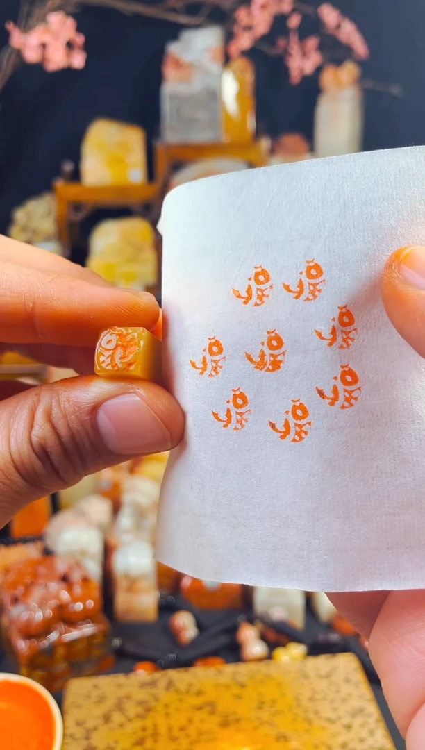 【闪购商品】巴林石印石手工篆刻《福鱼》