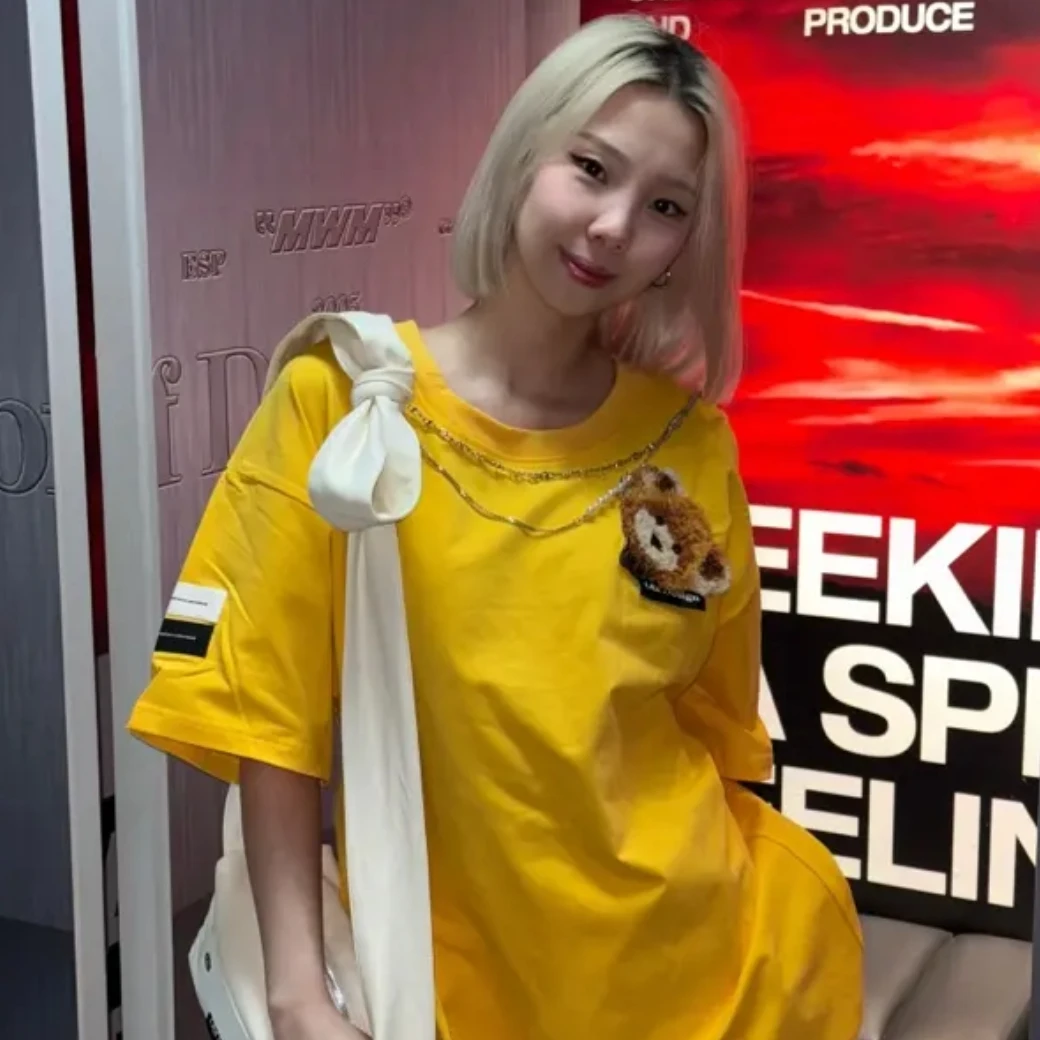 MWM 彩色毛绒小熊简约T恤  男女同款