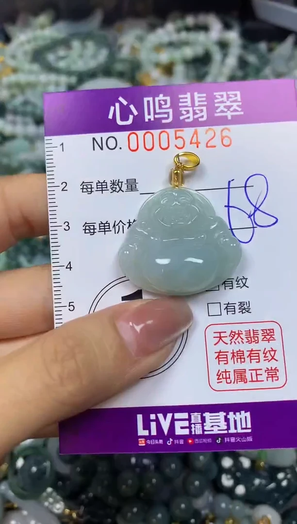 翡翠未镶嵌颈饰闪购005426