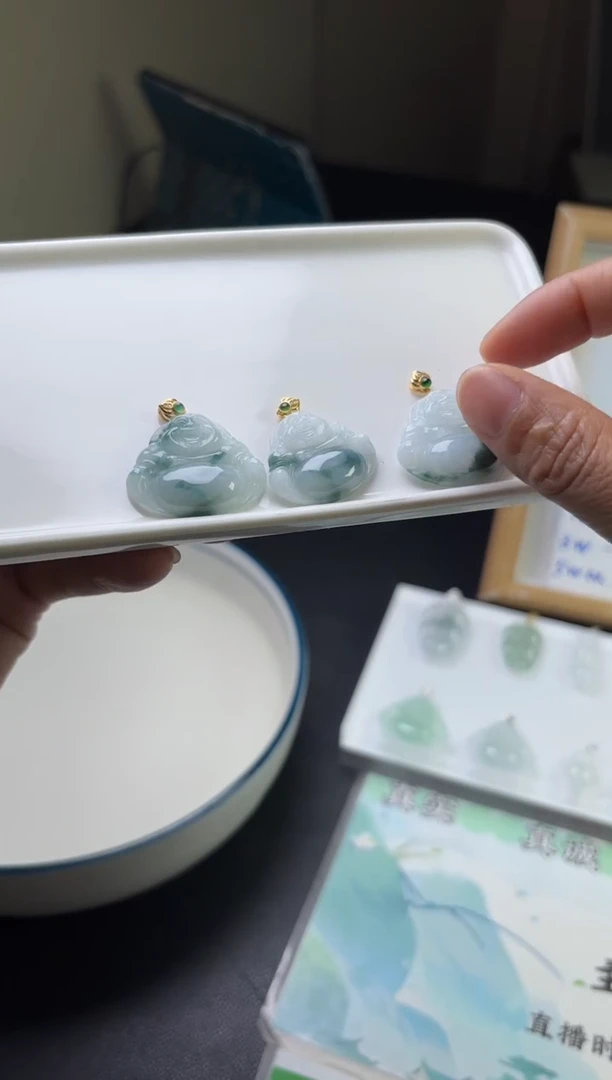 银S925镶嵌挂件翡翠多样性发一件25101717B