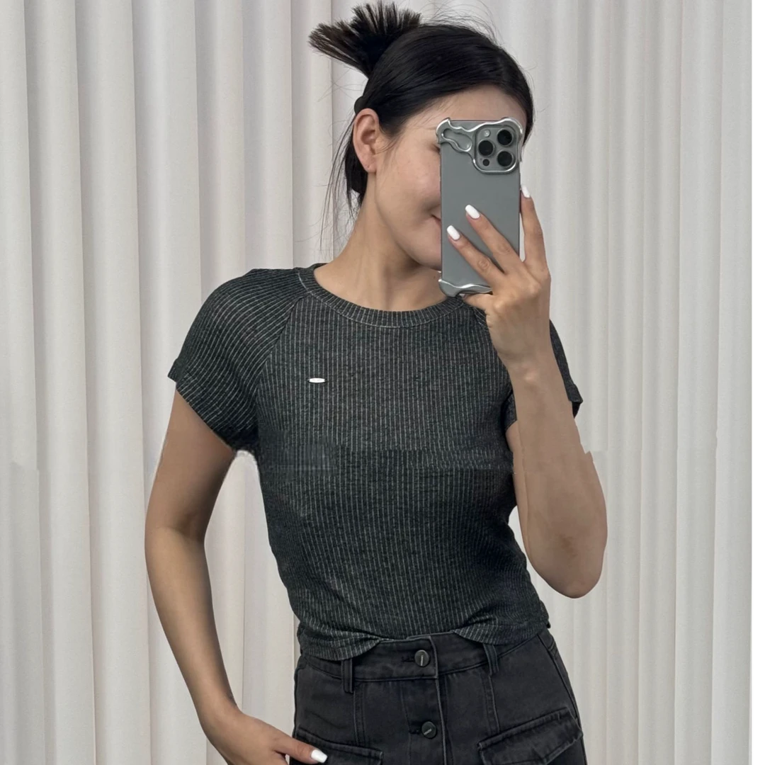 【b77】女深灰气质小衫