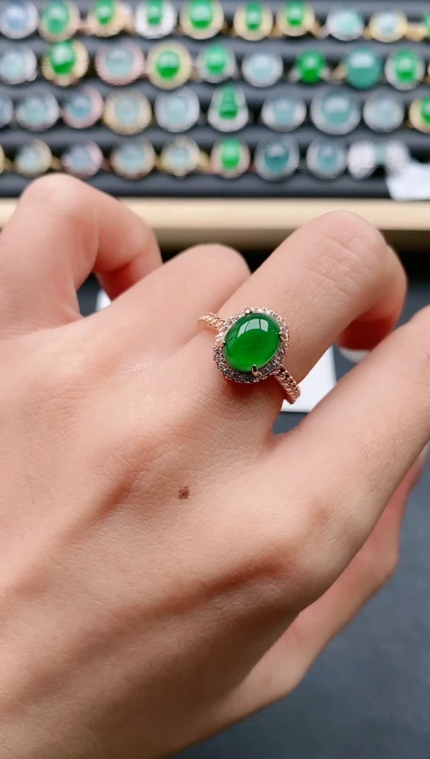 【闪购商品】翡翠戒指银S925镶嵌11111111