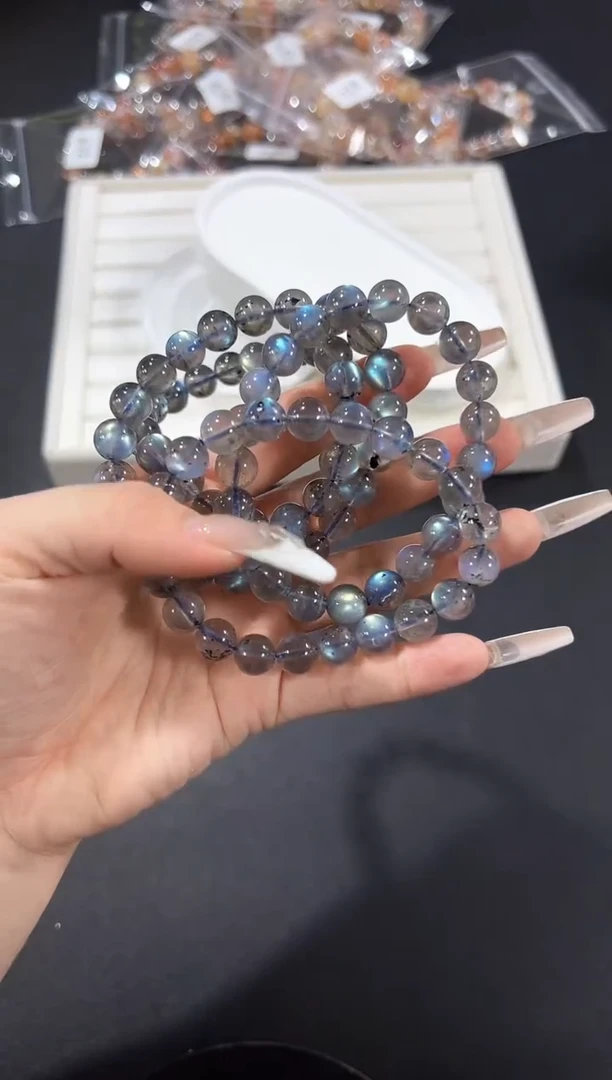 未镶嵌手链长石36g多样性发其一【1条】默认微瑕9mm