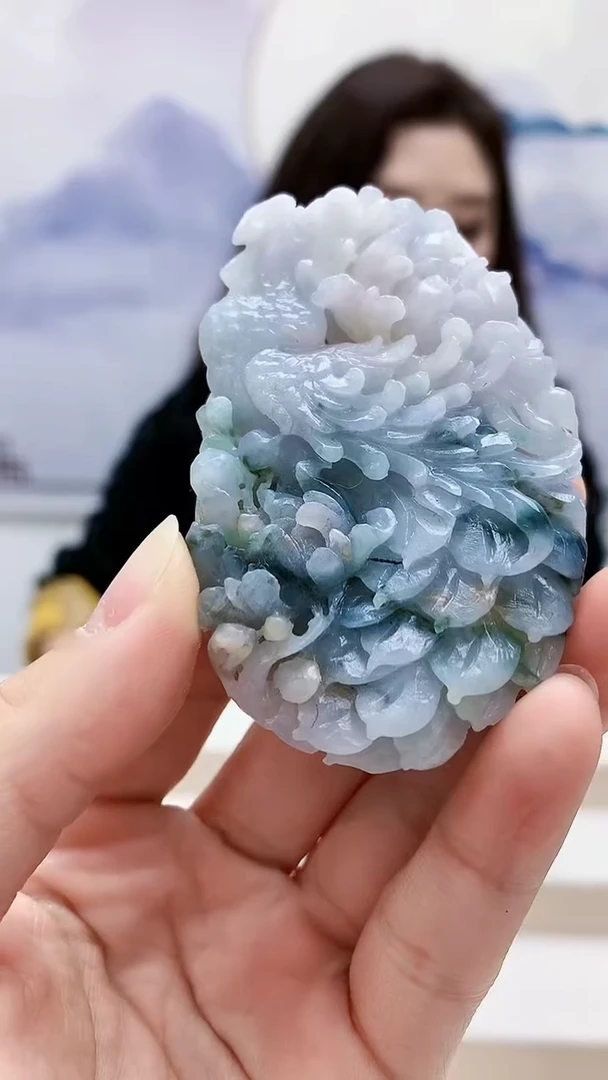 未镶嵌定制翡翠4829lr-毛货挂件36