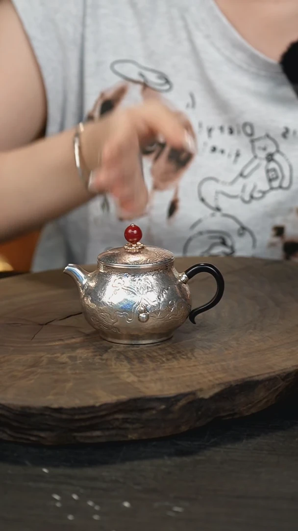 新品手工雕刻葫芦泡茶壶