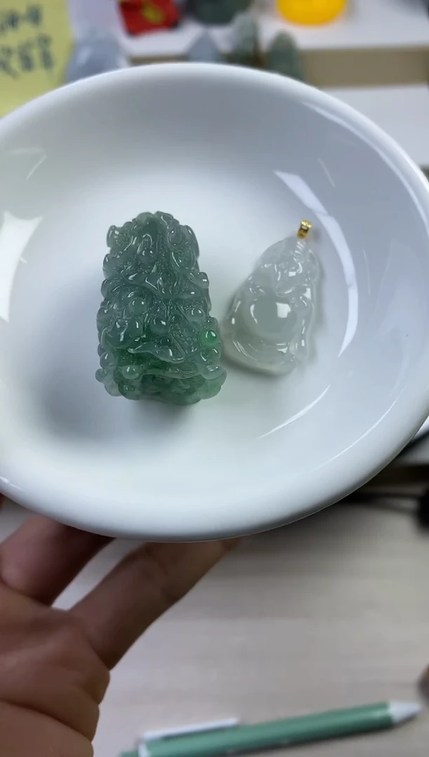 颈饰未镶嵌翡翠加****天15天然缅甸翡翠A货分6单