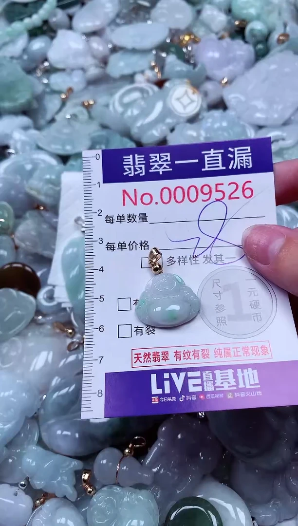 吊坠(不含链)未镶嵌翡翠9526