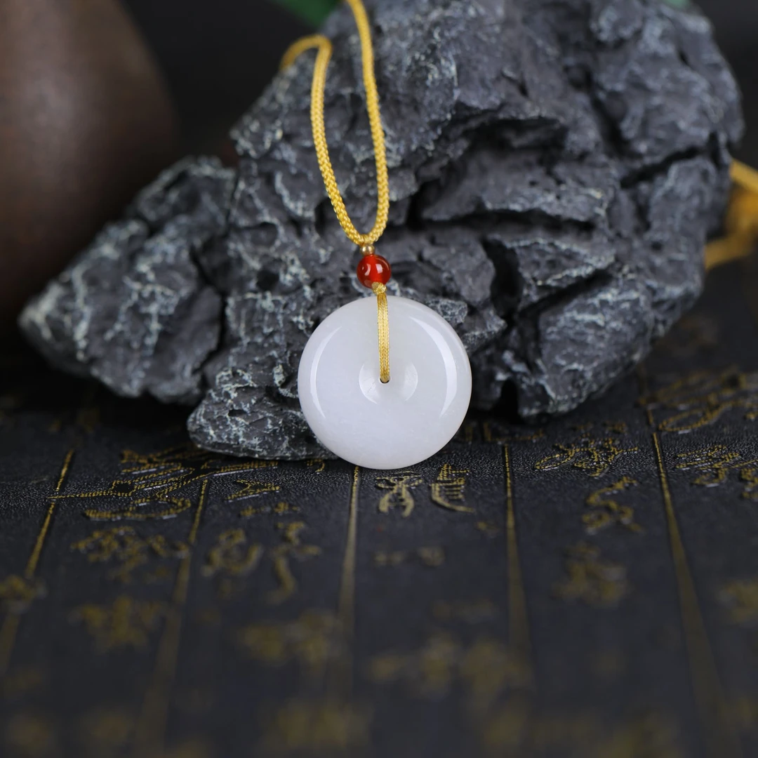 【星光村小飞D2828】金丝玉平安扣吊坠