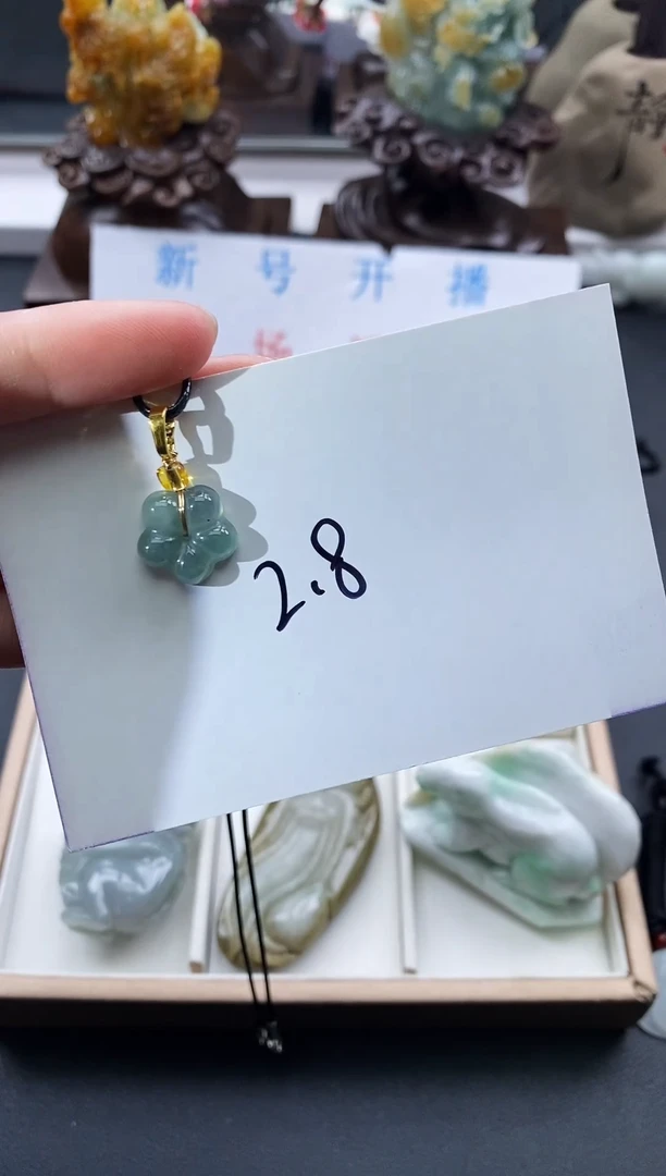 颈饰未镶嵌翡翠天然缅甸A货翡翠