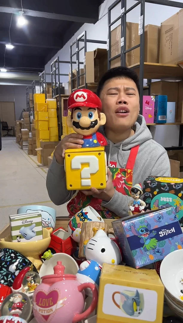 【闪购商品】杯马里奥问号罐一套