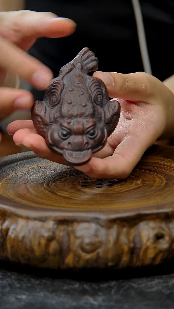 紫砂宜兴紫砂手工金蟾