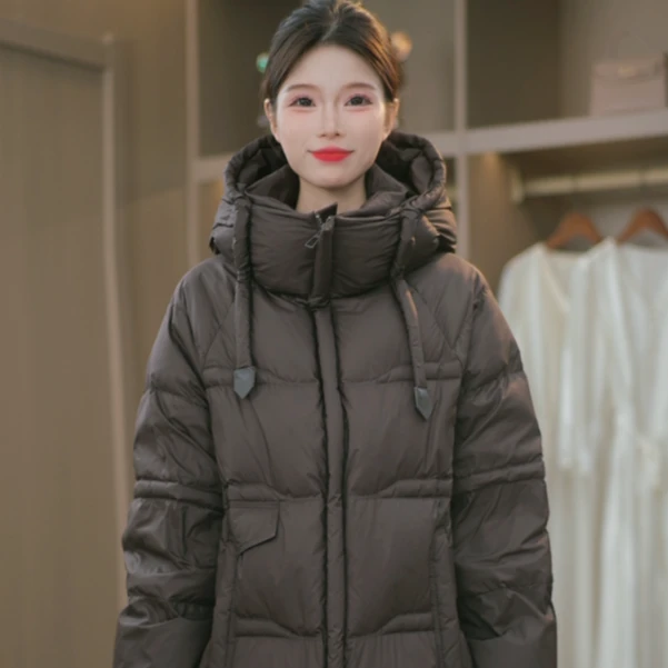 【鹅绒服】冬季爆款时尚保暖泡芙设计感百搭鹅绒服M-2XL