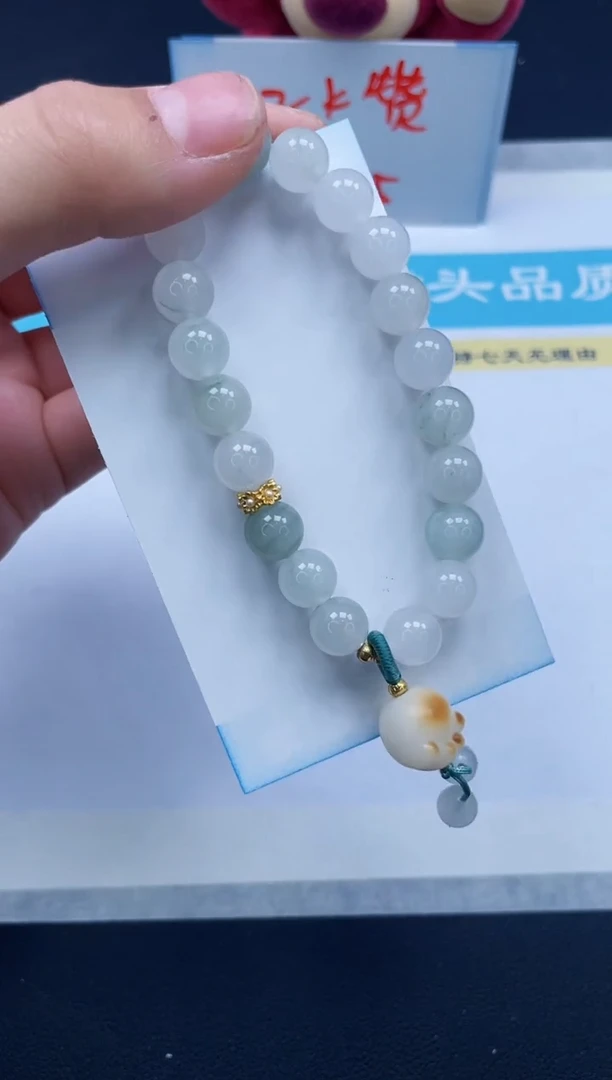 【闪购商品】石英质玉手串未镶嵌猫爪串