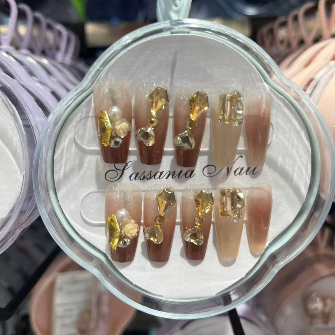 手工美甲穿戴甲 网红爆款 可拆卸假指甲贴片美少女