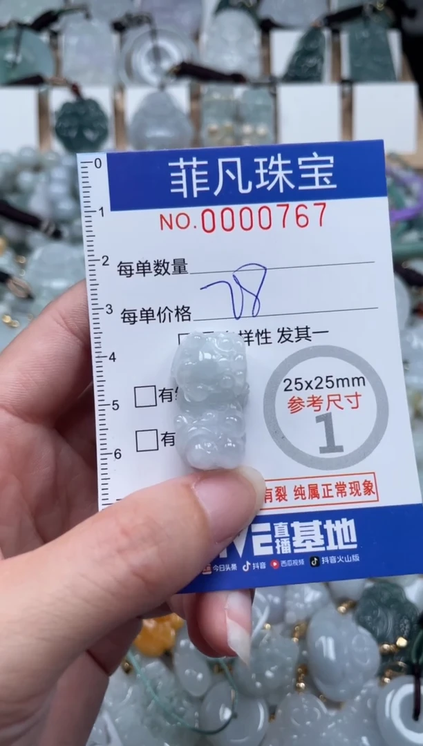 翡翠未镶嵌颈饰00..0767