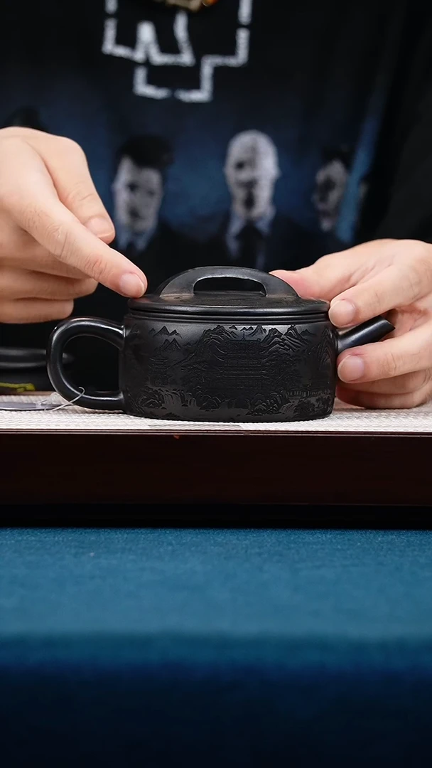 茶壶紫砂石黄汉瓦