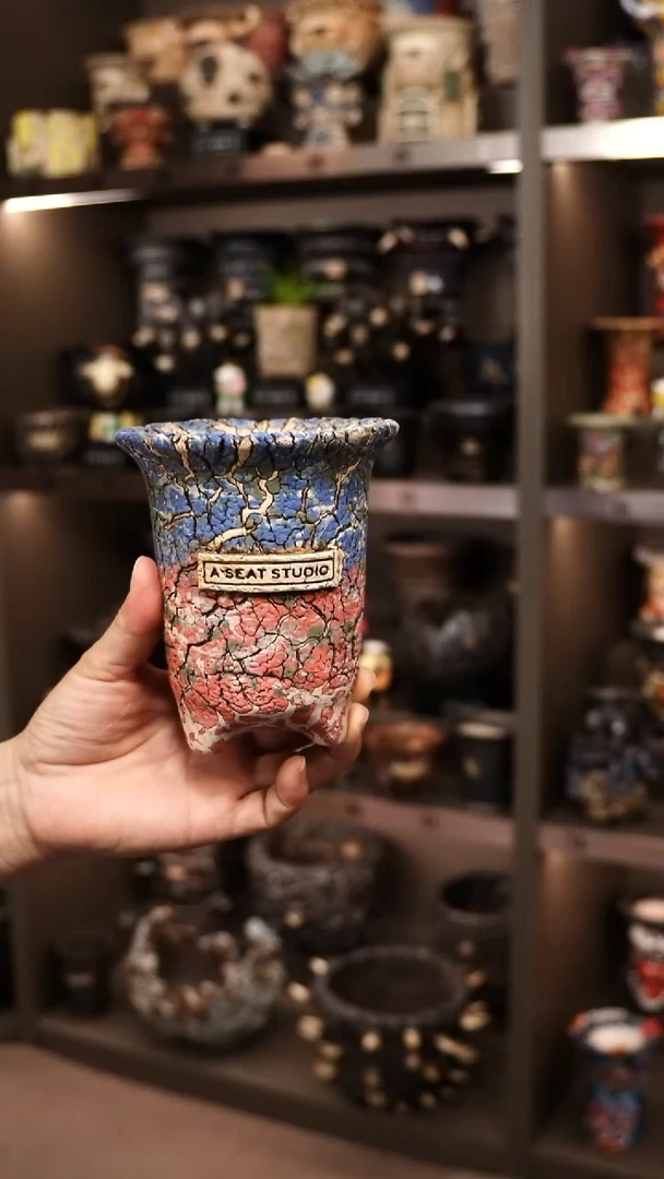 三* 泰国进口手工花盆个性创意花盆