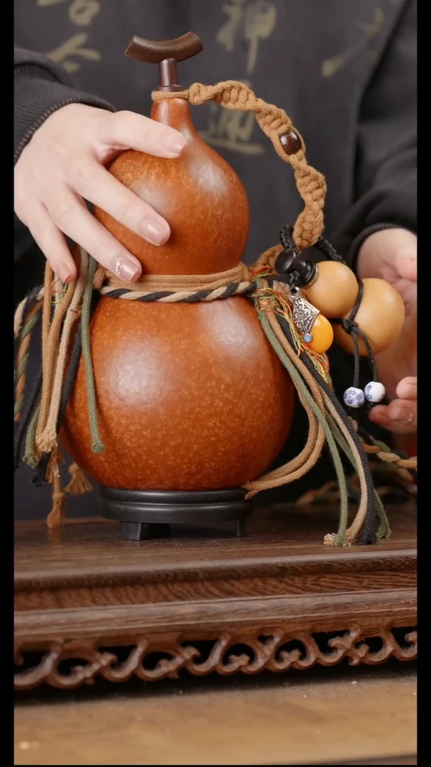 256号精品天然大漆酒葫芦一物一拍~