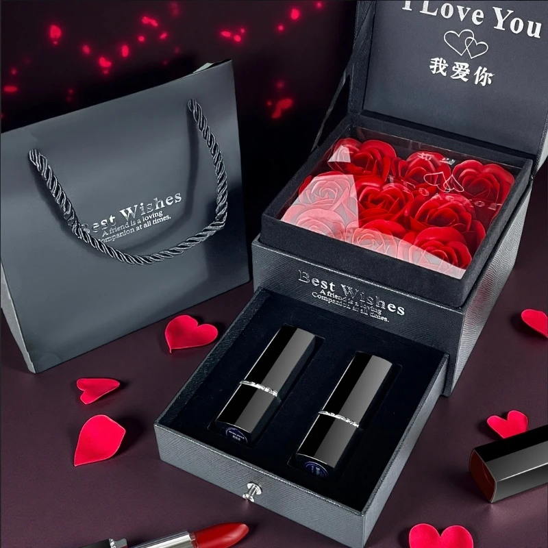 法国兰冠护正品口红礼盒哑光送女生女朋友老婆高档情人节生日礼物
