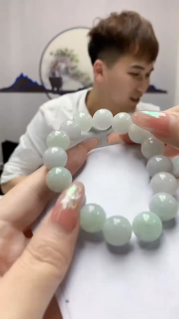 【闪购商品】定制翡翠未镶嵌4868DD-毛货手串111